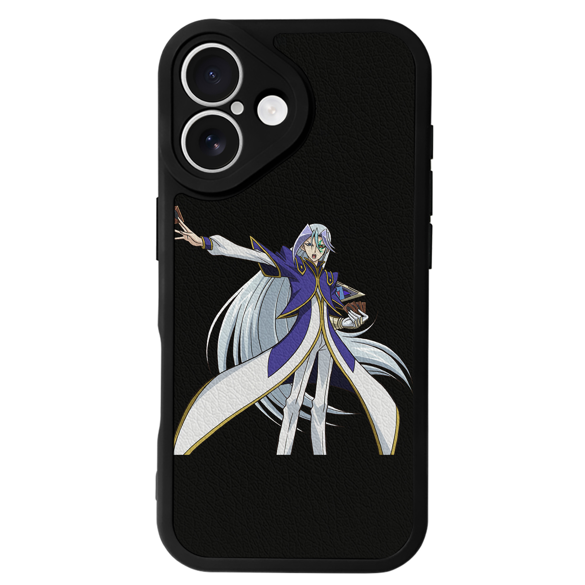 遊☆戯☆王 Yu-Gi-Oh! 【iPhone 16シリーズ対応】シリコンスマホケース（レザー調） 材質：シリコン